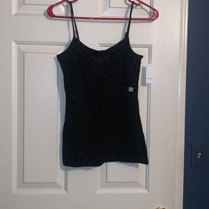 LOFT black velvet cami